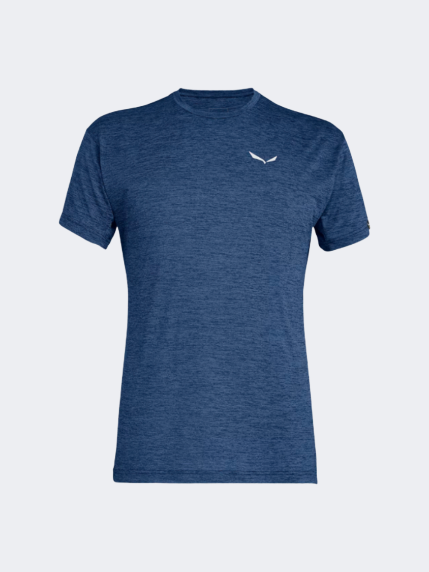 Salewa Puez Melange Dry Men Hiking TShirt Dark Denim Melange