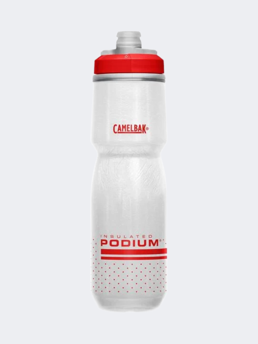 Camelbak Podium Chill 24 Oz Biking Bottle Fiery Red/White