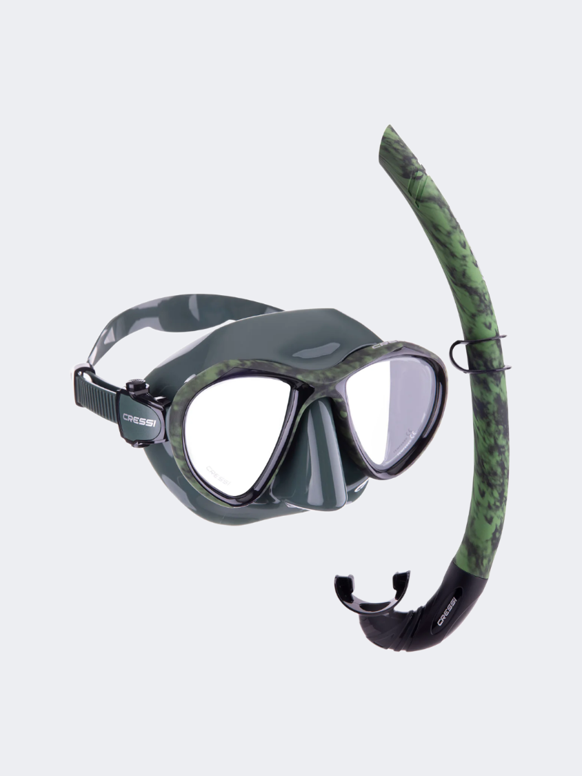 Cressi Metis Plus Corsica Combo Diving Mask Green Hunter