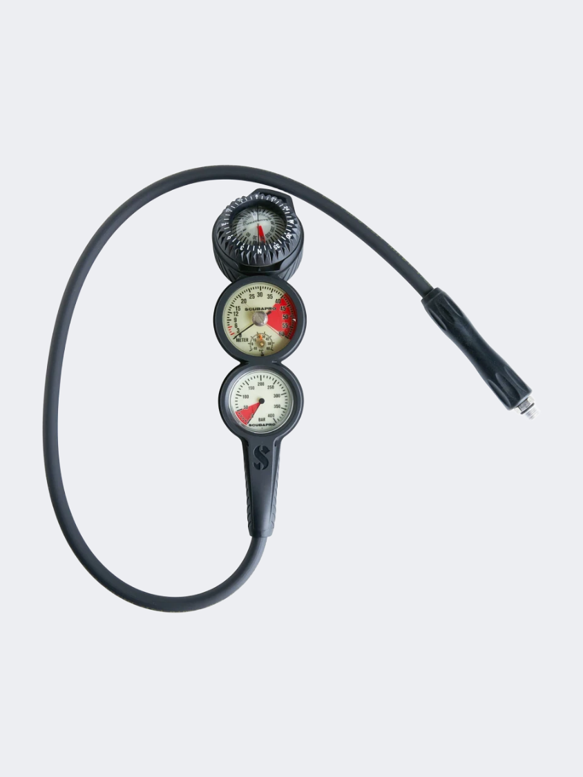 Scubapro 3-Gauge In-Line (Metal Compact Pg, Std Dg, Compass Fs-2)