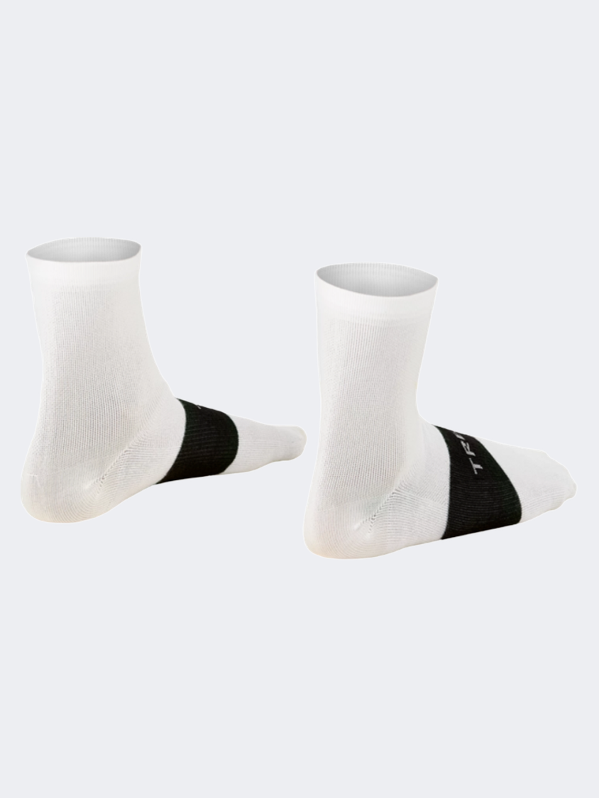 Trek Race Quarter Unisex Biking Sock White
