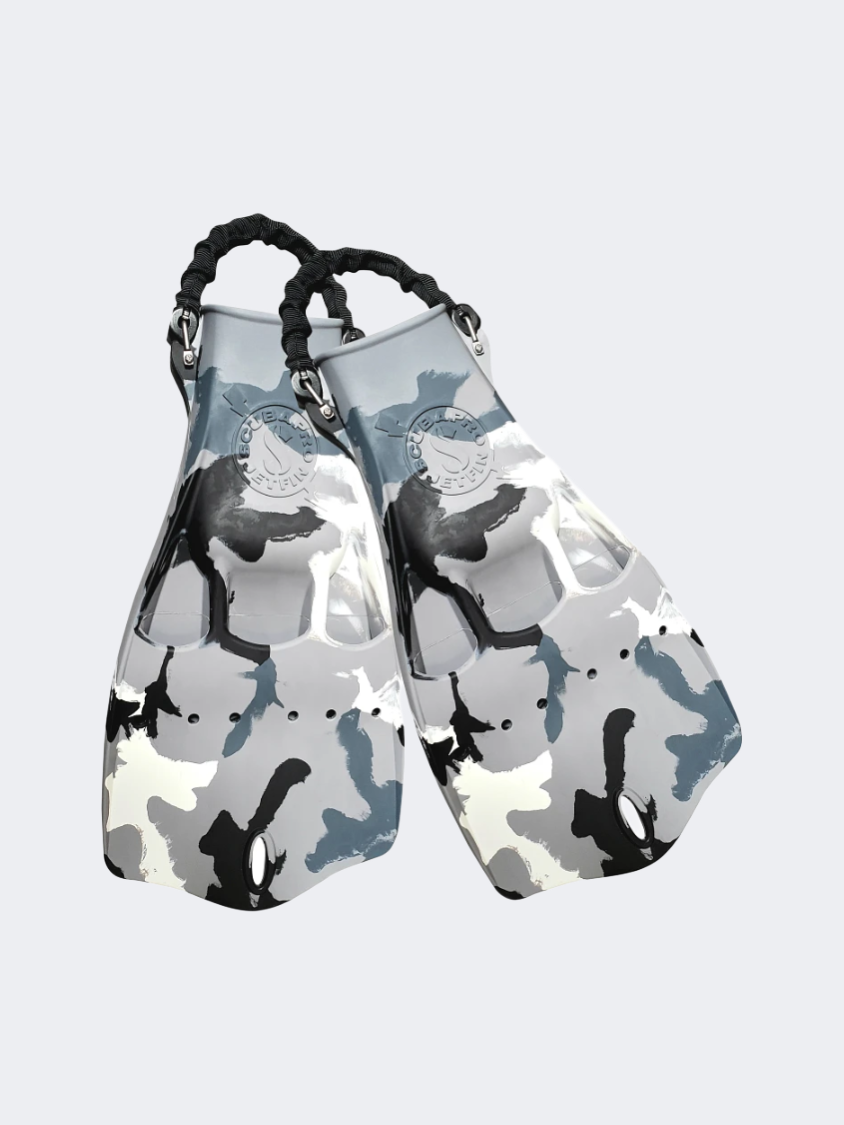 Scubapro Jet W/ Spring Heel Strap Diving Fins White Camo
