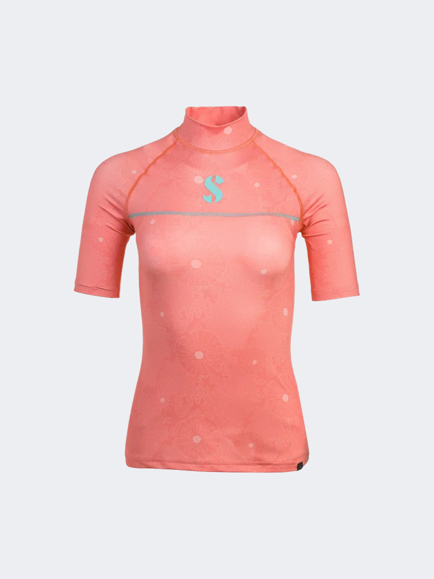 Scubapro T-Flex Upf 50 Women Diving Rashguard Coral