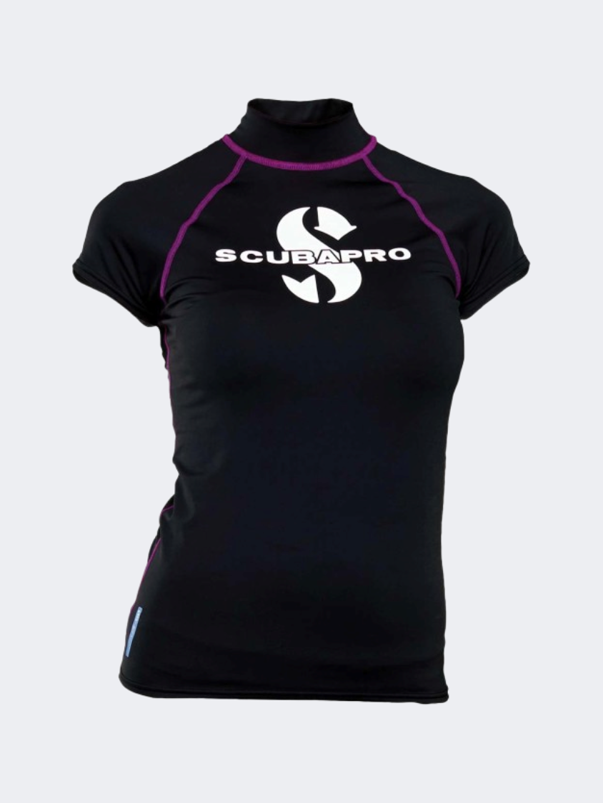 Scubapro Women Diving 65.516 Onyx Rg Cs Upf50 Black Rashguard