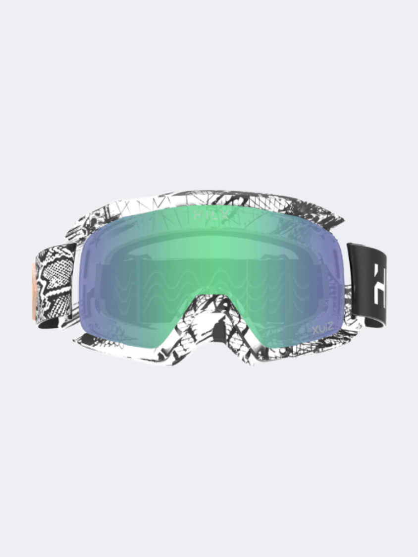 Hilx Outlaw White Black/Green Mirror