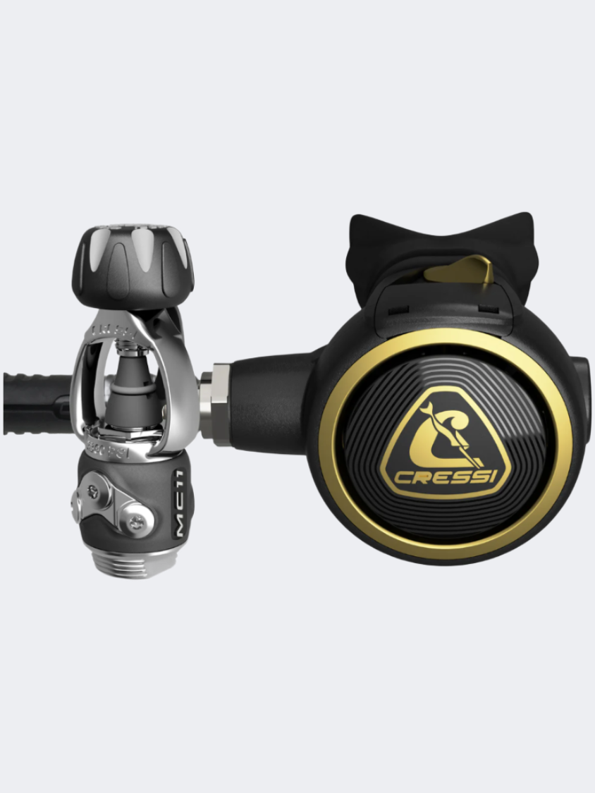 Cressi Mc11/Zen Regulator Din Diving Equipment Black/Gold/Silver