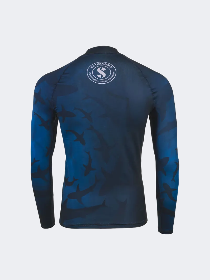 Scubapro T-Flex Upf 50 Longsleeve Men Diving Rashguard Shark