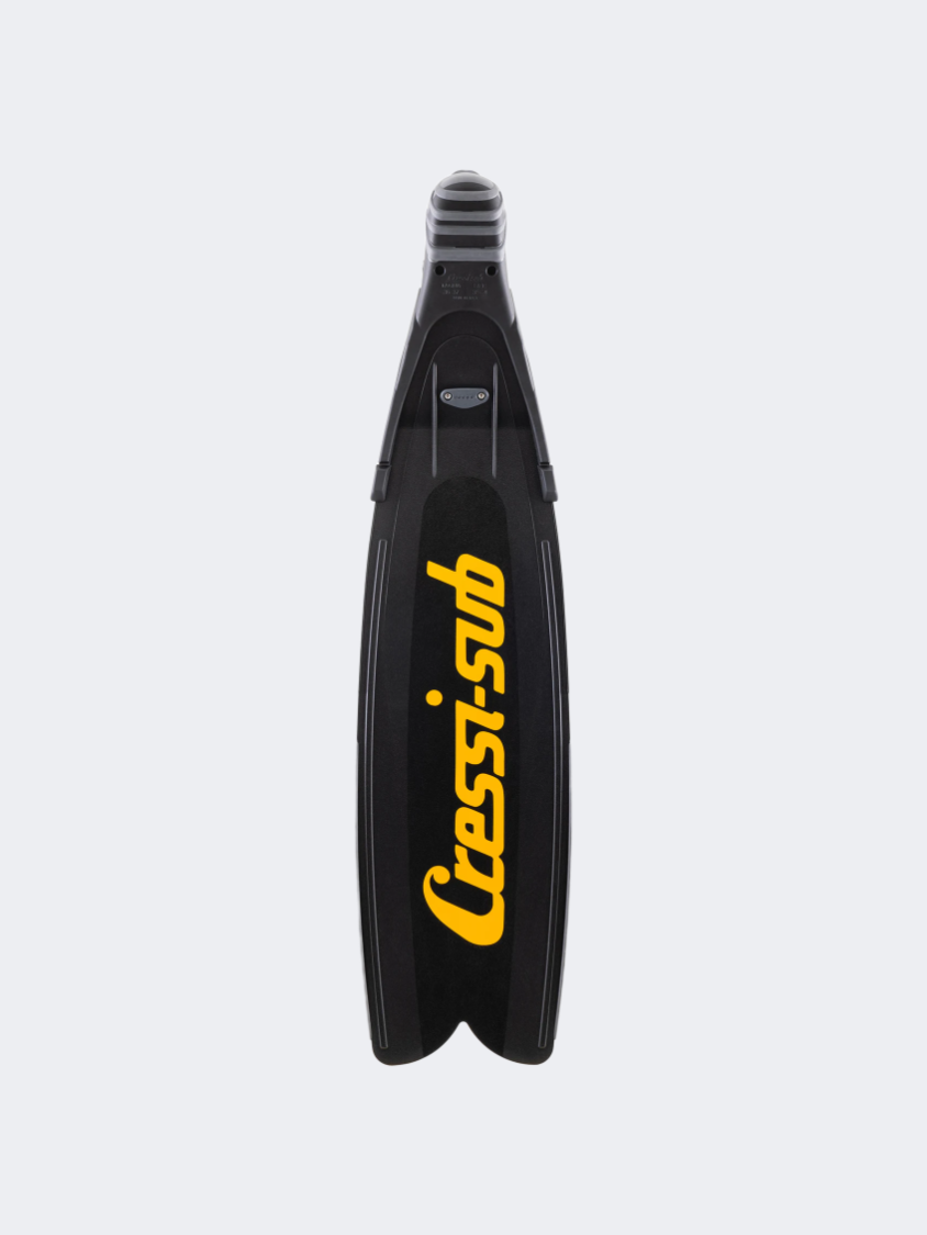 Cressi Gara Turbo Impulse 80Th Anniversary Unisex Spear Fins Black/Yellow