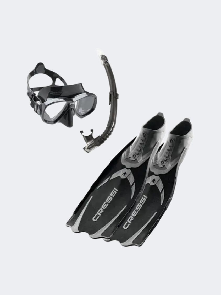 Cressi Pluma Swimming Set Black
