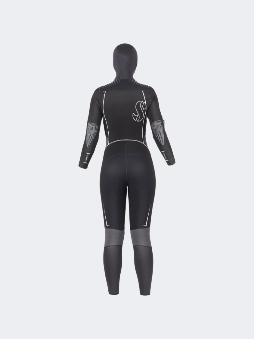Scubapro Definition 7 Hood Full Zip Men Diving Suit Black
