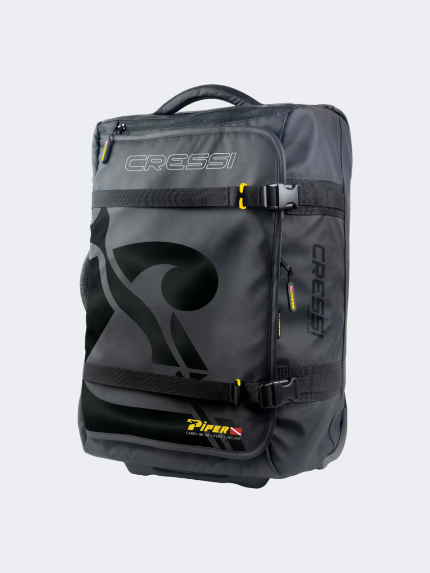 Cressi Piper Trolley Diving Bag Black