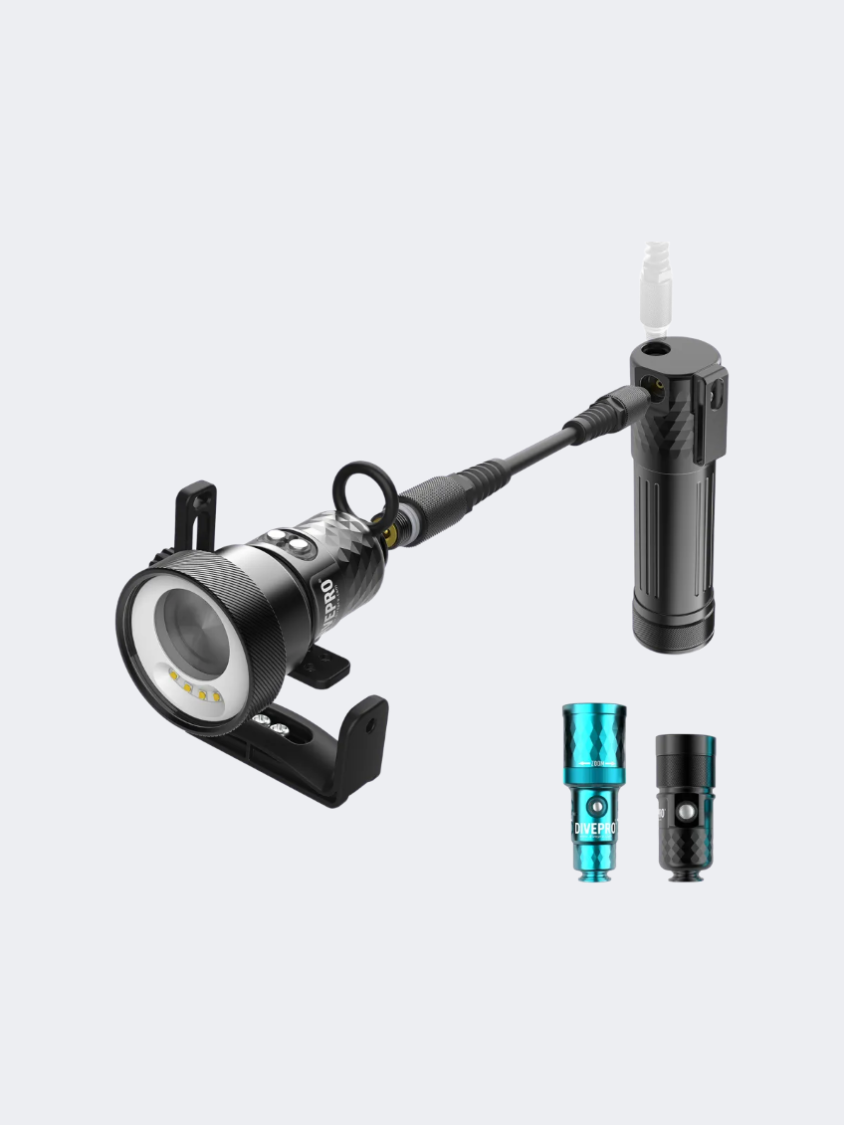 Divepro Modlar Canister S 3000 Lm, W 4000 Lm Diving Lights Black/Blue