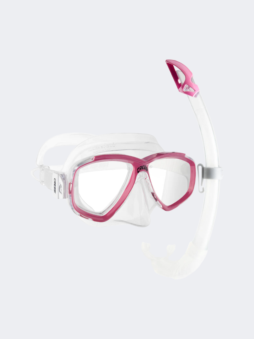 Cressi Perla + Mexico Pro Combo Swimming Set Clear/Pink