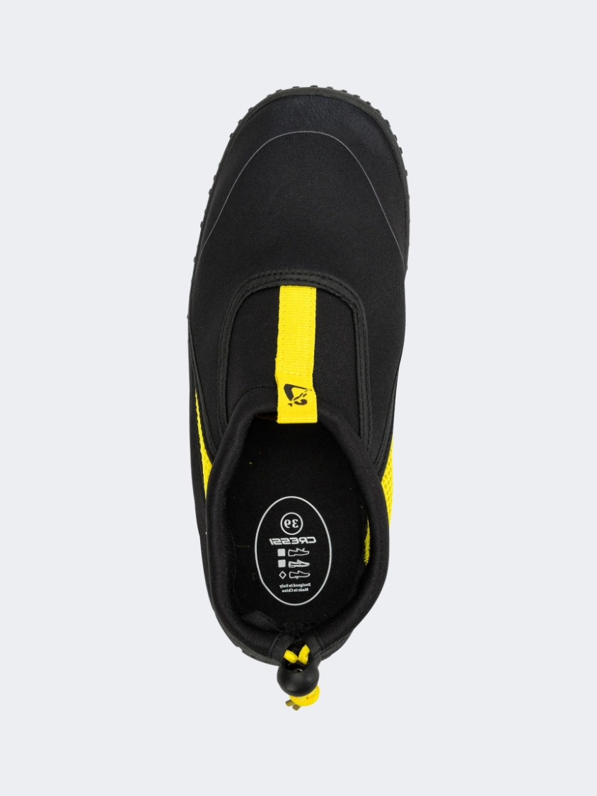 Cressi Coco Unisex Swim Aqua Shoes Black/Yellow