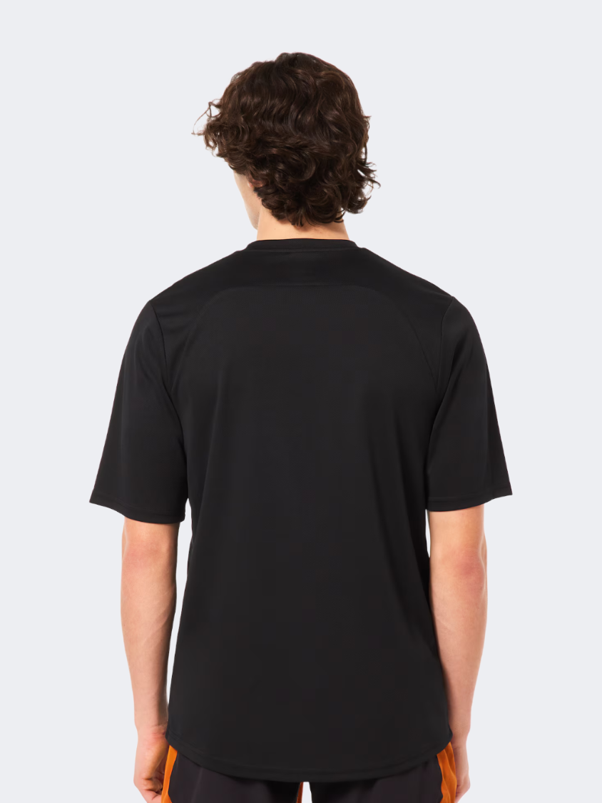 Oakley Free Ride Men Biking T-Shirt Black/White