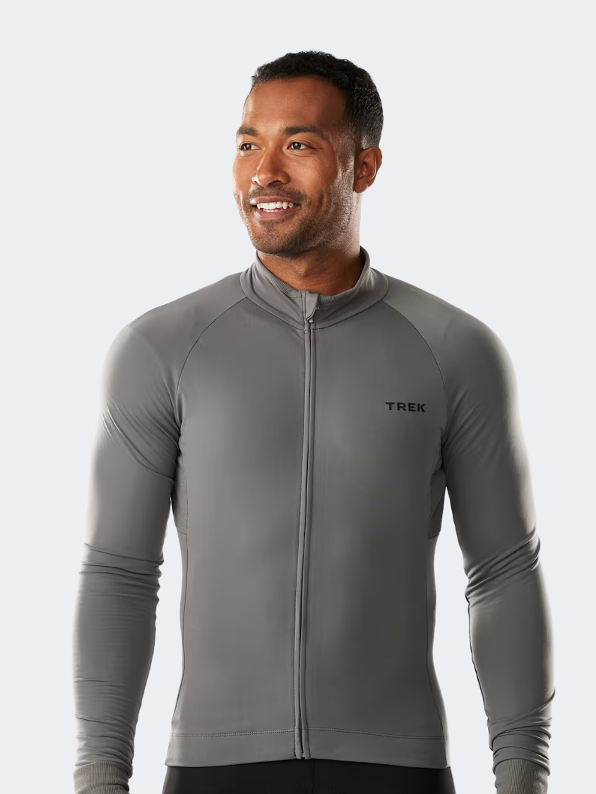 Trek Circuit Thermal Long Sleeve Cycling Jersey Charcoal
