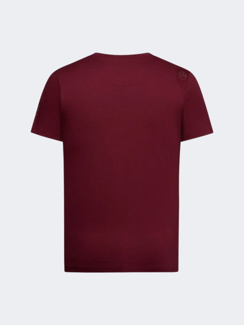 La Sportiva Route Men Climbing T-Shirt Redwood/Mountain Red
