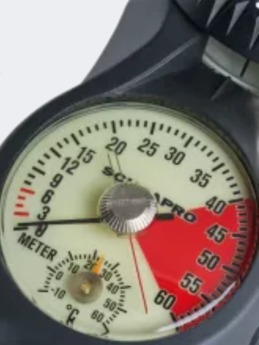 Scubapro 3-Gauge In-Line (Plastic Compact Pg, Std Dg, Fs-1.5) Diving Equipment Black