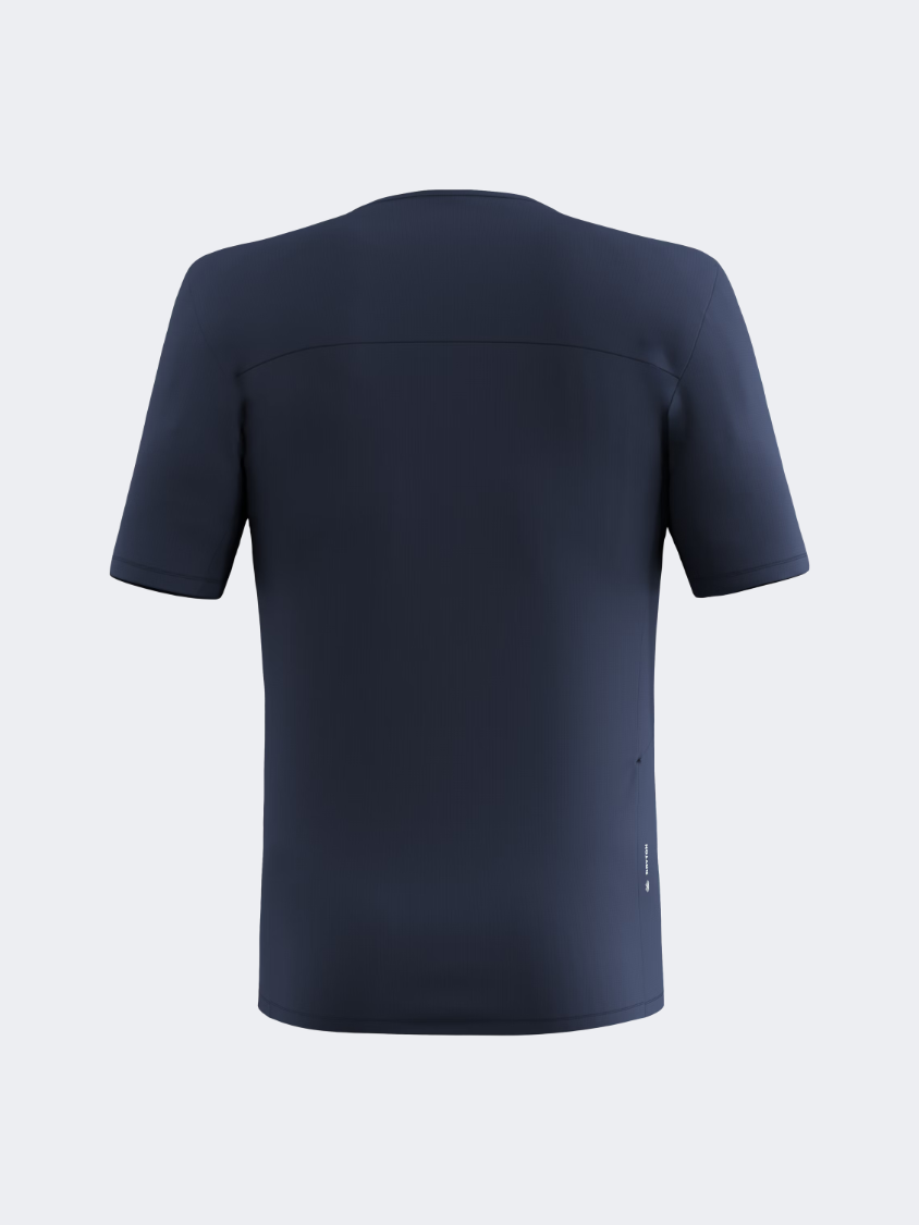 Salewa Puez Sporty Dry Men Hiking T-Shirt Navy Blazer