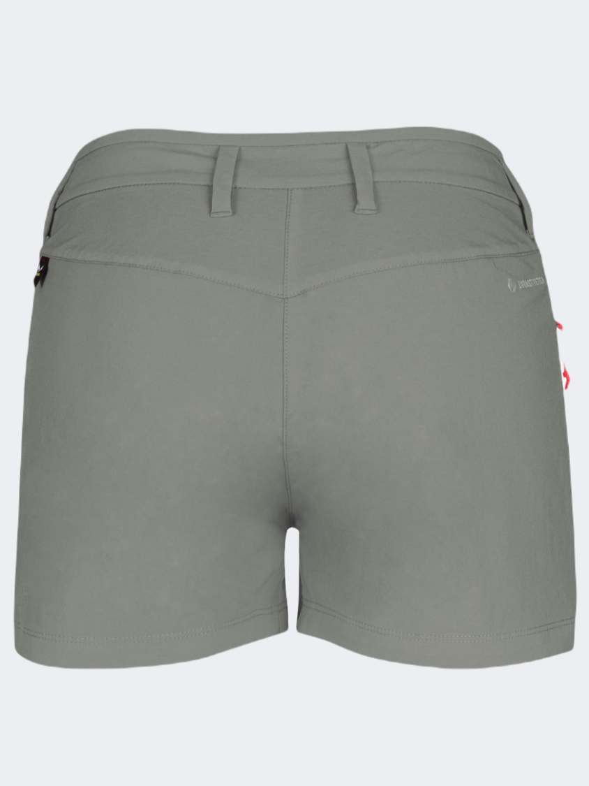 Salewa Puez Durastretch Women Hiking Short Green Shadow