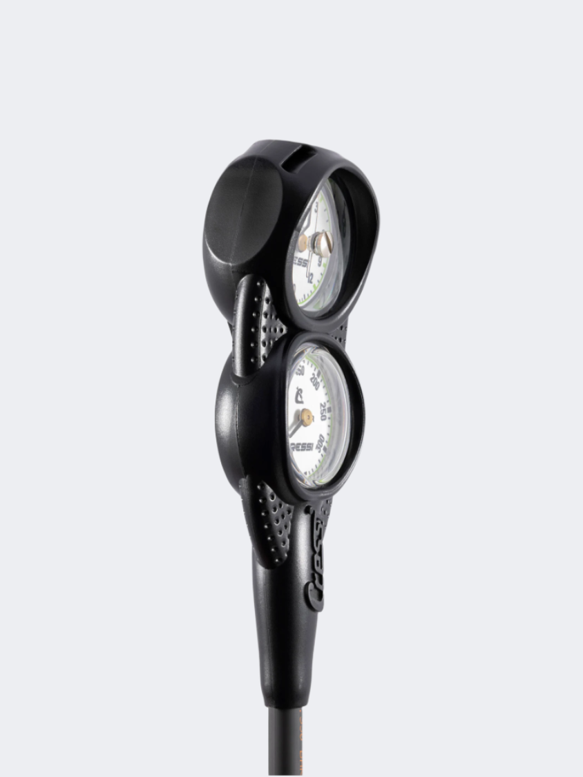 Cressi Console Dp2 Pressure+Depth Gauge Vale 300 Cwh Diving Equipment White/Black