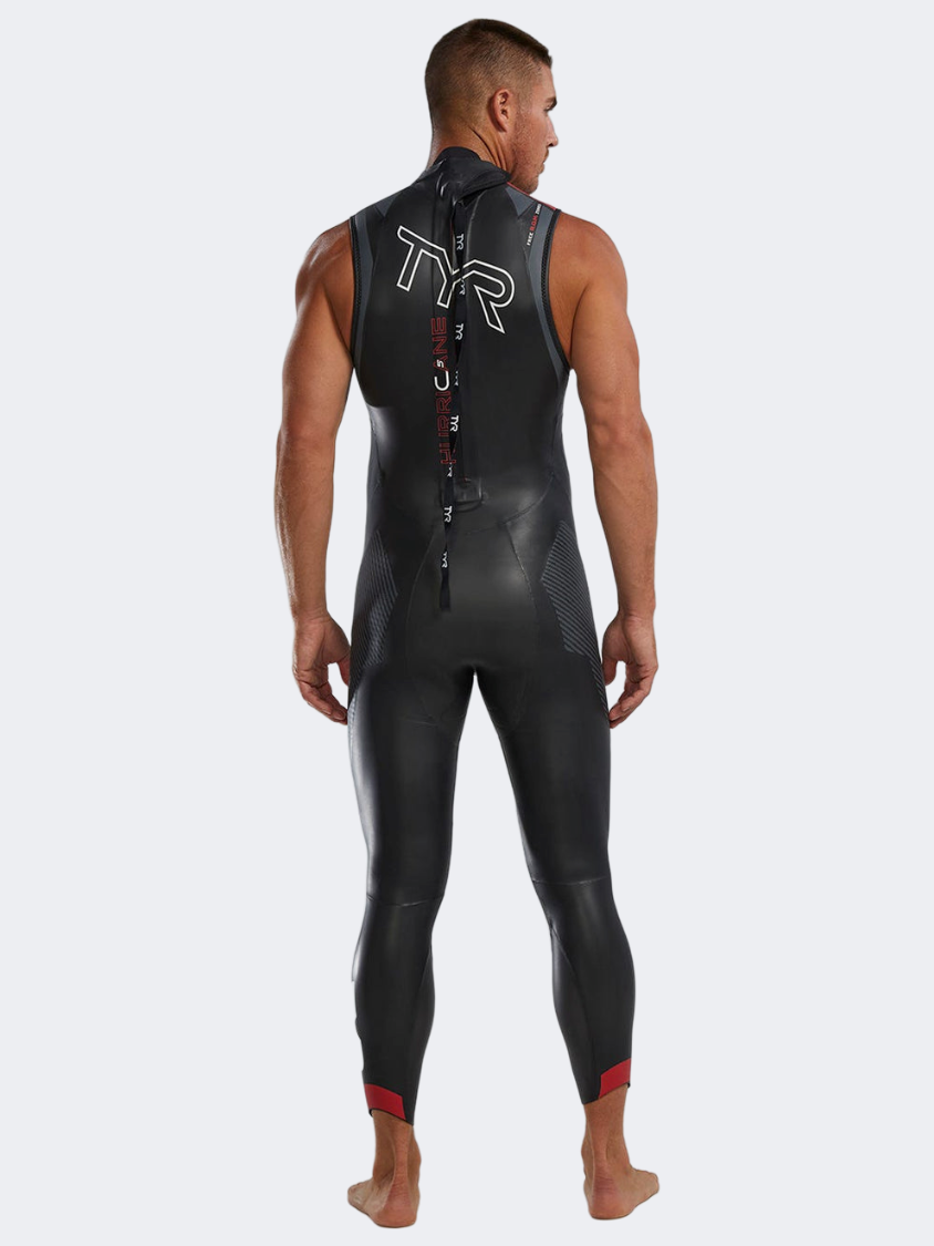 Tyr Hurricane Cat 5 Sleeveless Men Swimming 5Mm Wet Suit Silver/Red