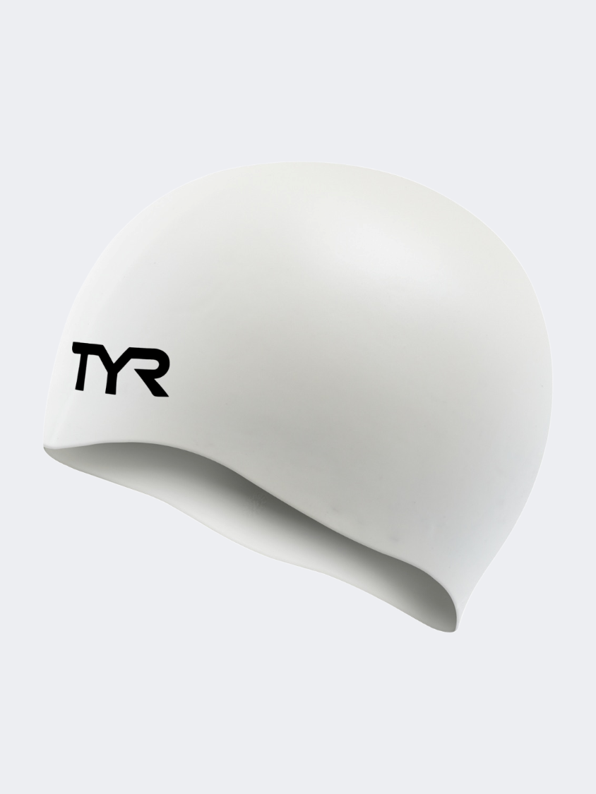 Tyr Wrinkle Free Unisex Swim Cap White