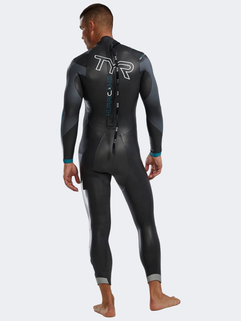 Tyr Hurricane Cat 3 Men Swimming 3Mm Wet Suit Silver/Turquoise
