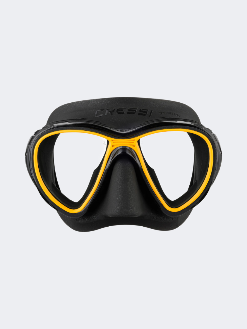 Cressi Quantum 80Th Anniversary Diving Mask Black/Yellow