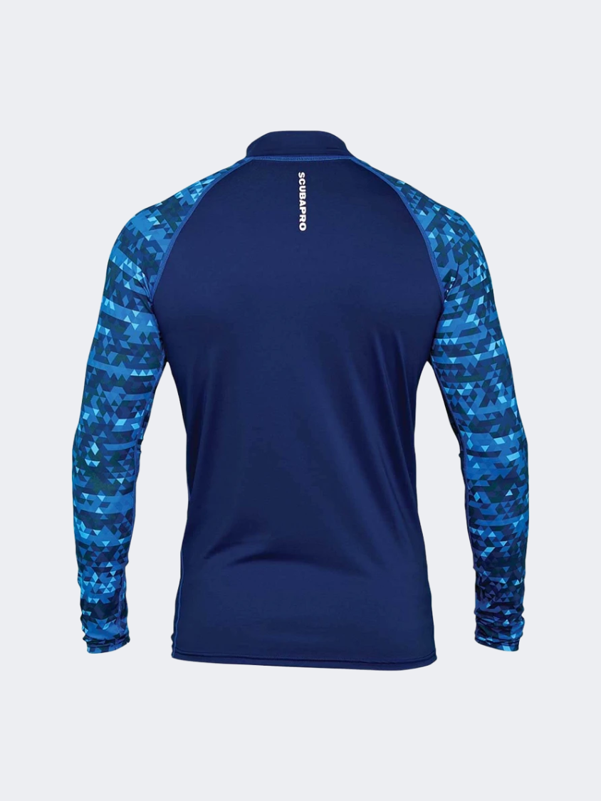 Scubapro Upf 50 Rash Guard, Long Sleeve, Men Aegean