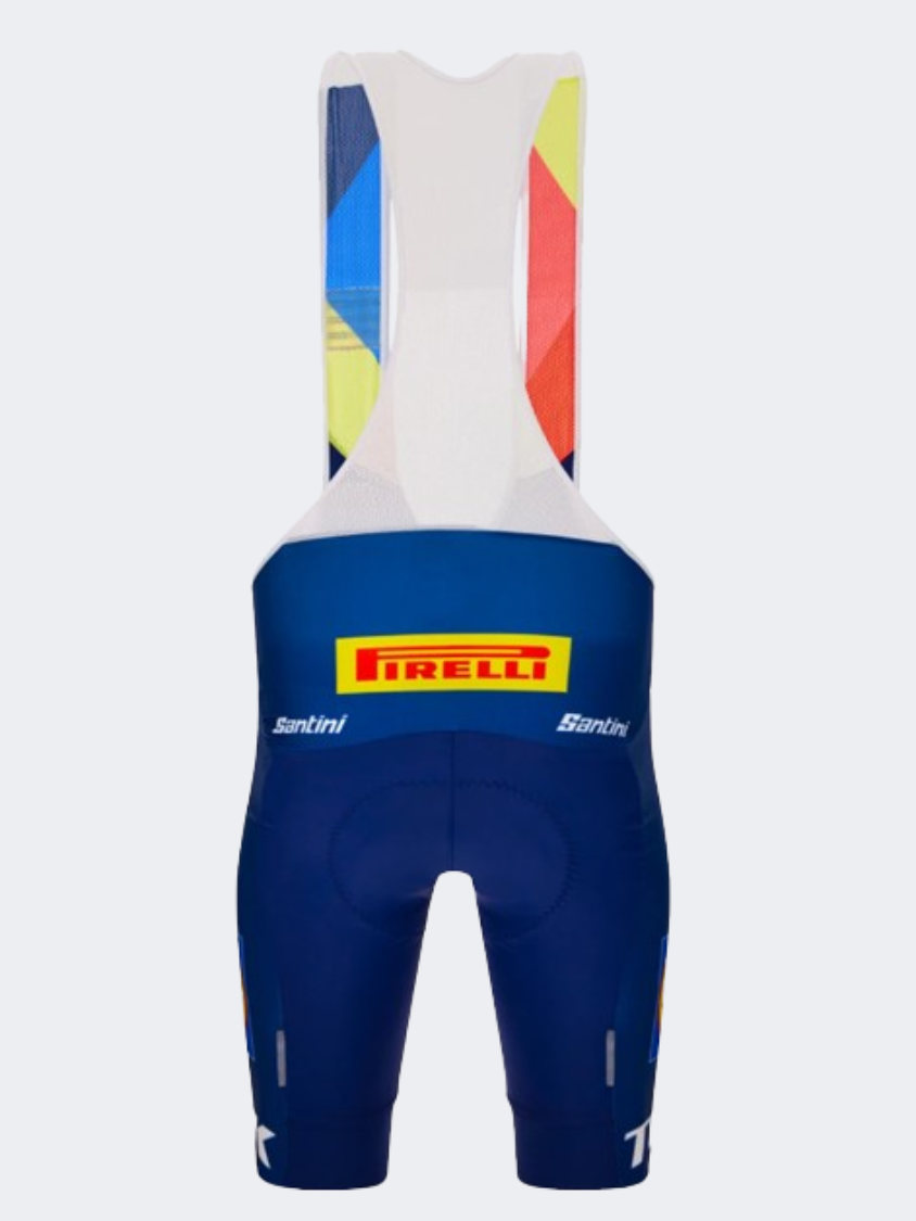 Trek Santini Replica Bib Small Men Biking Short Blue/Yellow
