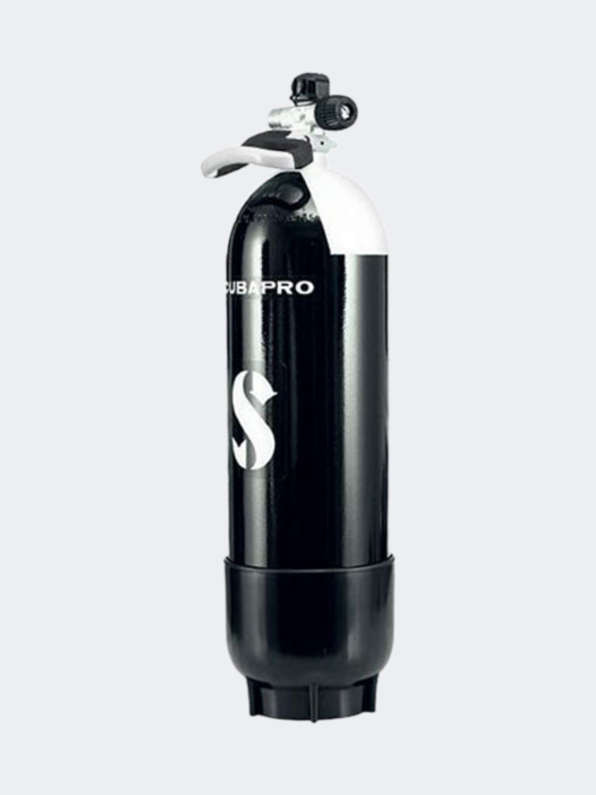 Scuba Pro Twin Cylinder Steel Tank 15L Unisex Diving Tank Black/White