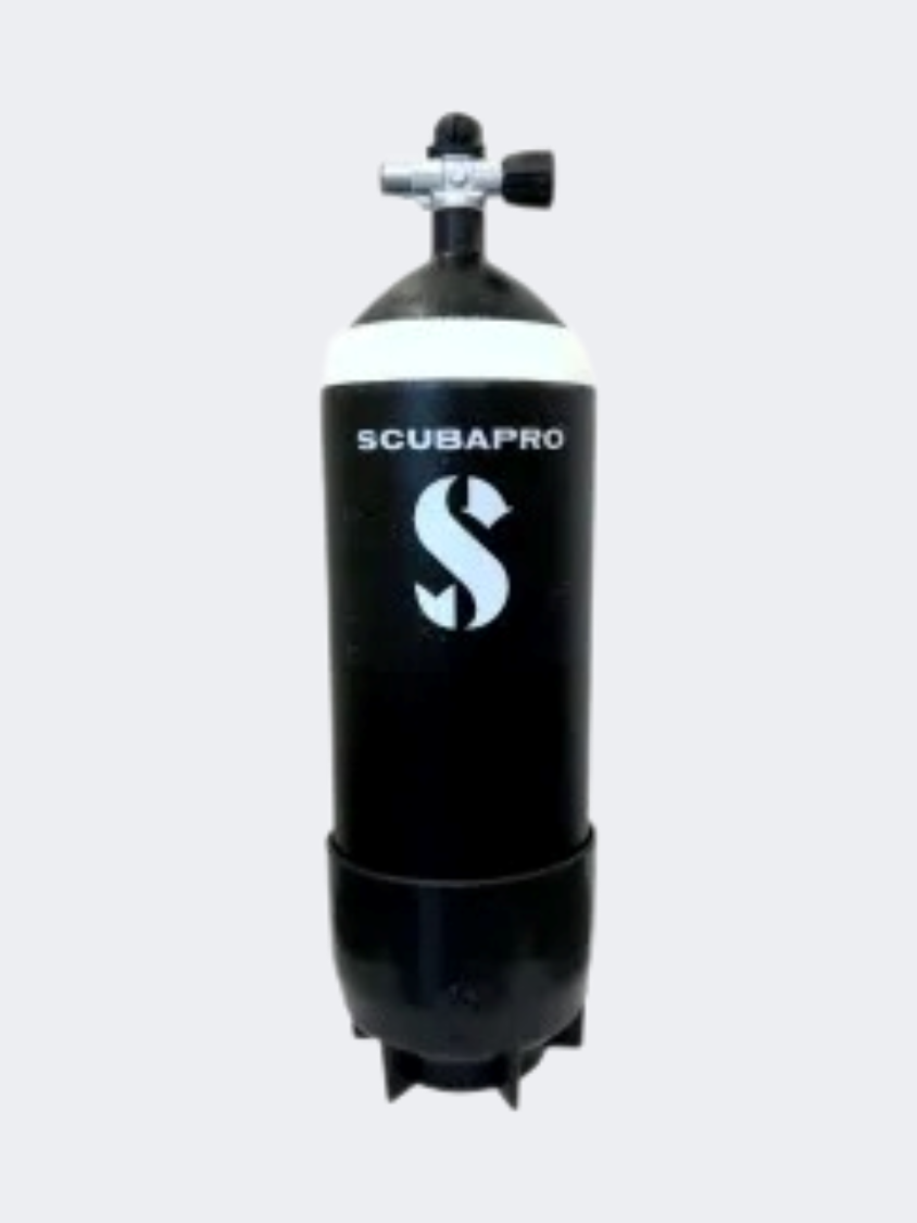 Scuba Pro Twin Cylinder Steel Tank 15L Unisex Diving Tank Black/White