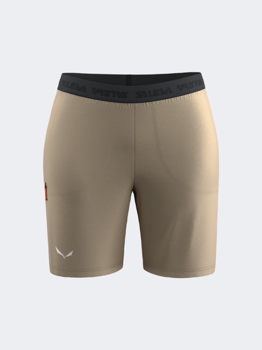 Salewa Puez 4 Women Hiking Short Beige Quicksand