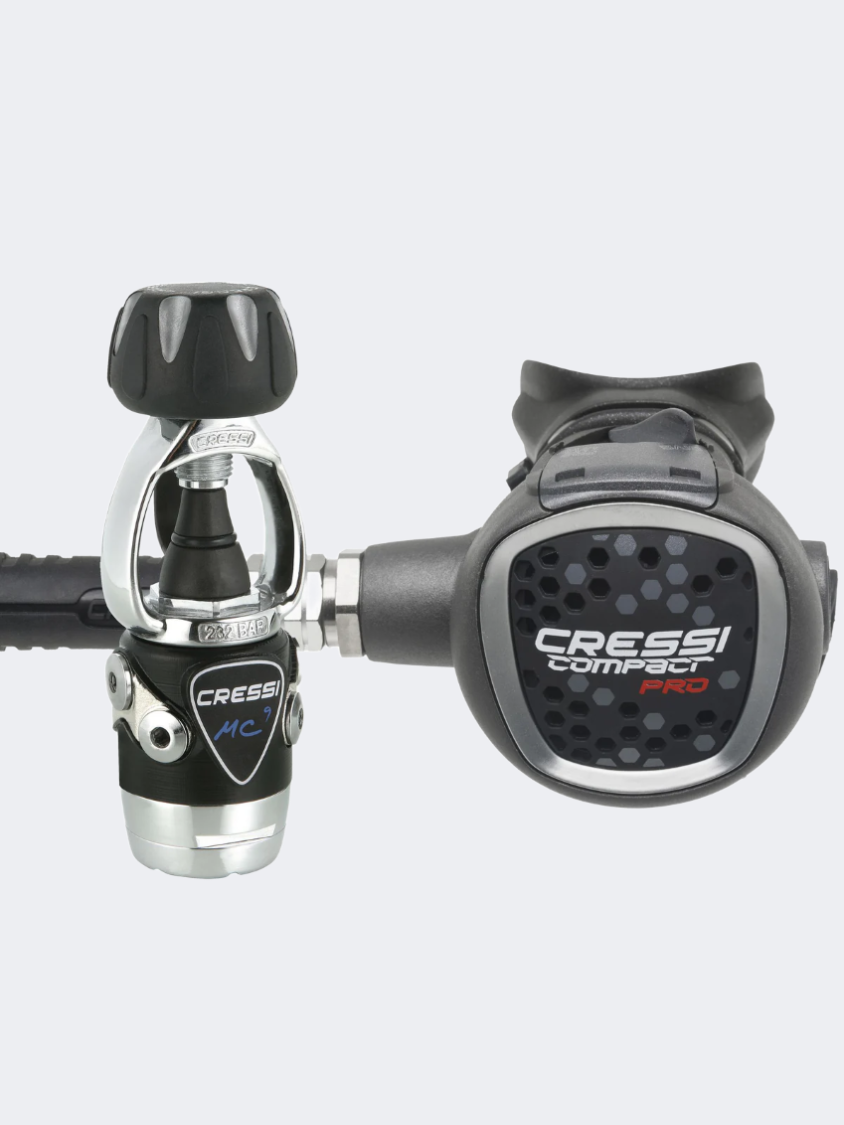 Cressi Mc9 Sc /Xs Compact Pro Diving Equipment Black/Grey