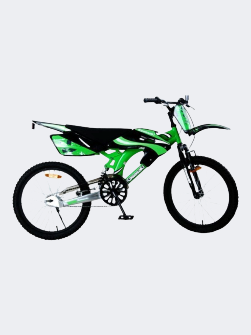 Kawasaki Kids Biking Motobike 20" Stl Ssp Frm,Frnt Clpr/Rr Cstr Brk,Trs