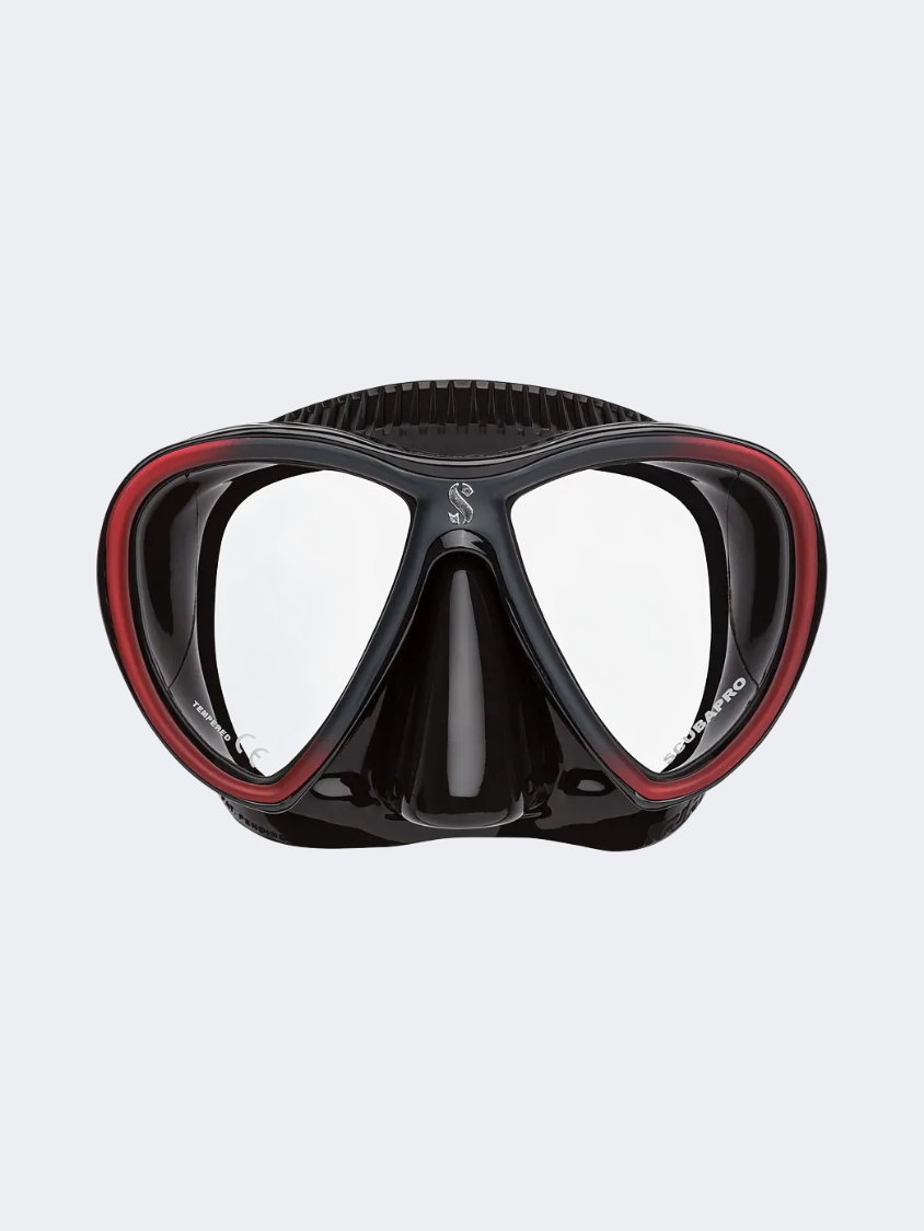 Scubapro Synergy Twin Dive Mask W/Comfort Strap Black/Red