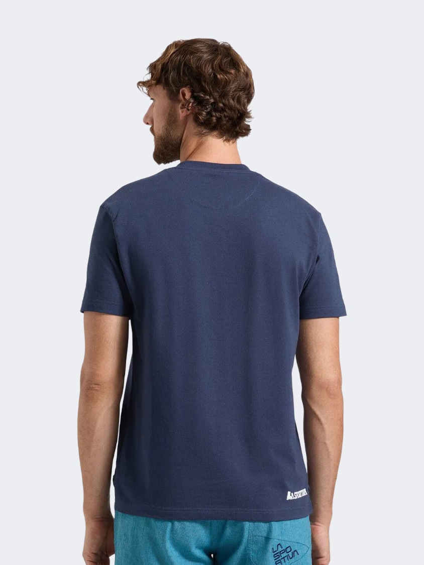 La Sportiva Moon Rock Men Climbing T-Shirt Night Sky/Chalk