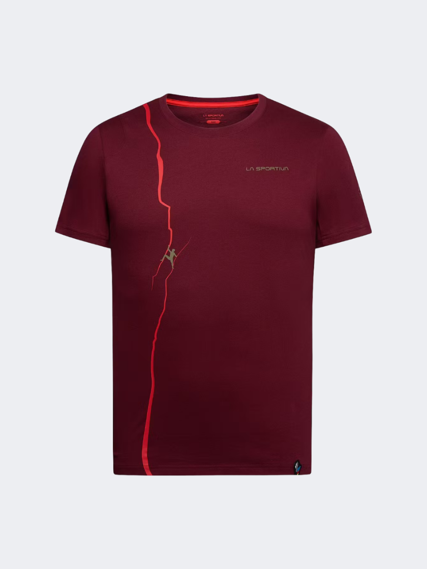 La Sportiva Route Men Climbing T-Shirt Redwood/Mountain Red