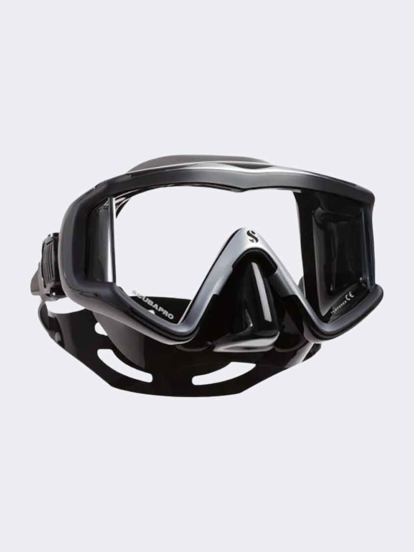 Scuba Pro Crystal Vu Unisex Diving Mask Black/Silver