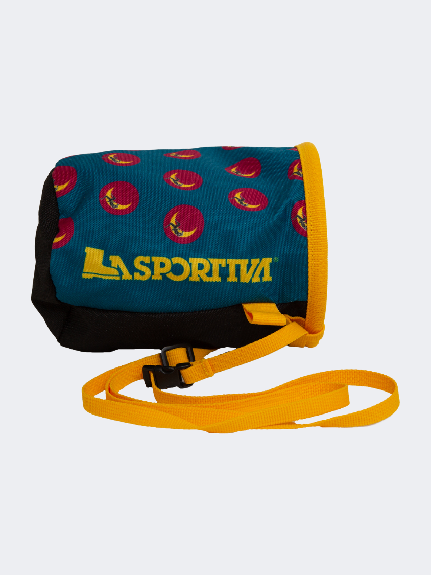 La Sportiva Climbing On The Moon Chalk Bag Turchese/Giallo