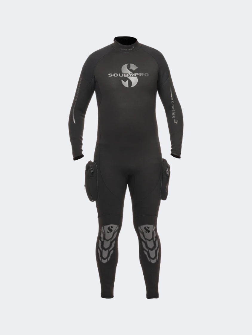 Scubapro Oneflex Tall Steamer W/Pocket, Men, 3Mm Black