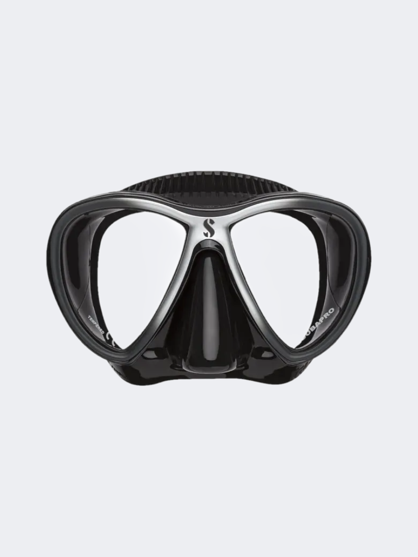 Scubapro Synergy Twin Dive Mask W/Comfort Strap Black/Silver/Grey