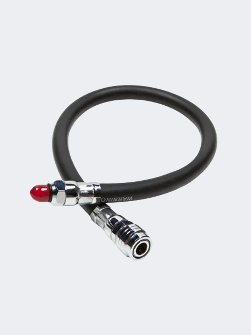 X-Deep Inflator Lp Hose 16 Inch Diving Instrument Silver/Black