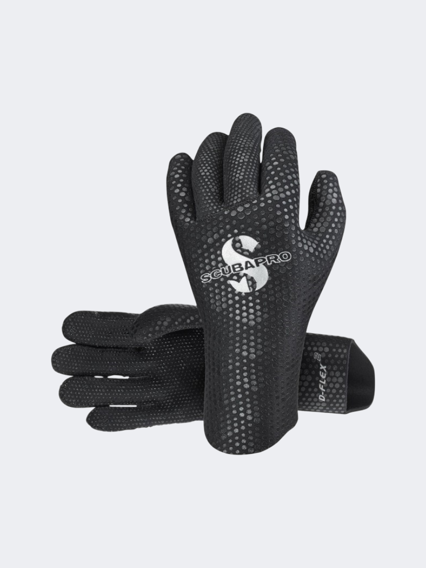 Scubapro Unisex Diving 58.165 D-Flex Glove 2Mm Black Gloves