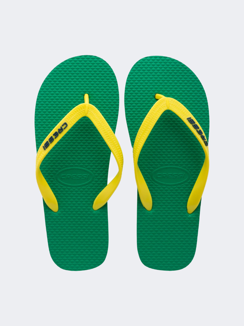 Cressi Unisex Swim Slippers Green/Yellow