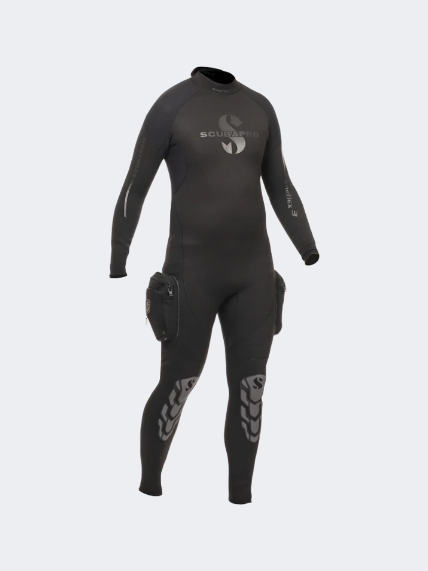 Scubapro Oneflex Short Steamer W/Pocket, Men, 3Mm Black