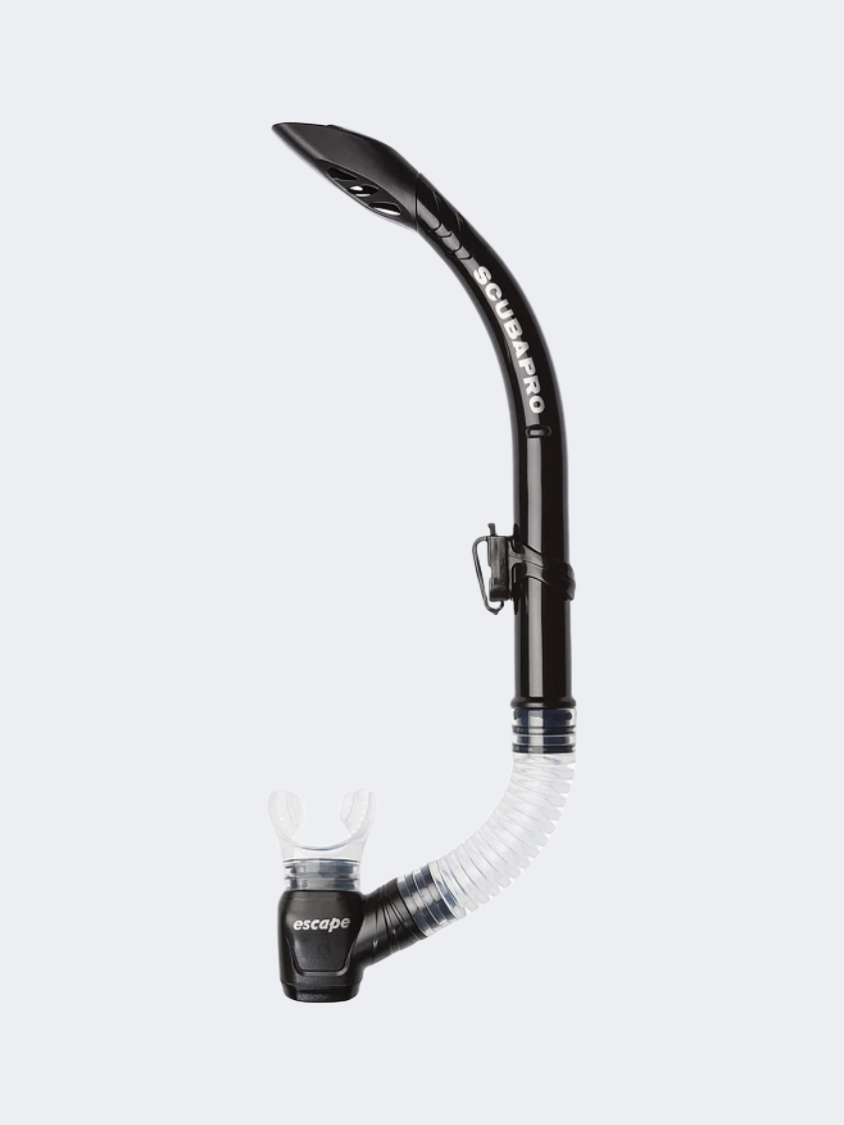 Scubapro Escape Semi-Dry Diving Snorkel Black