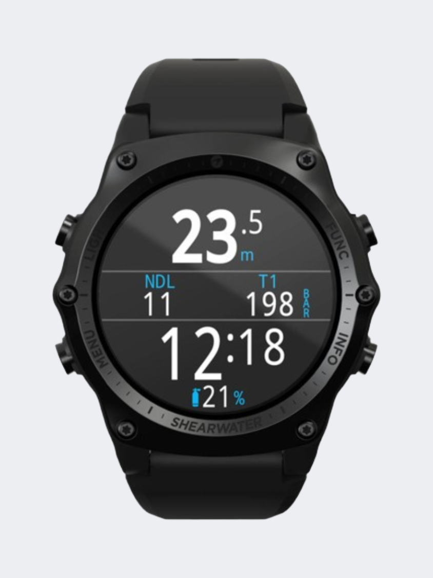 Shearwater Teric Scuba Depth Gauge Diving Diving Instrument / Computer Black