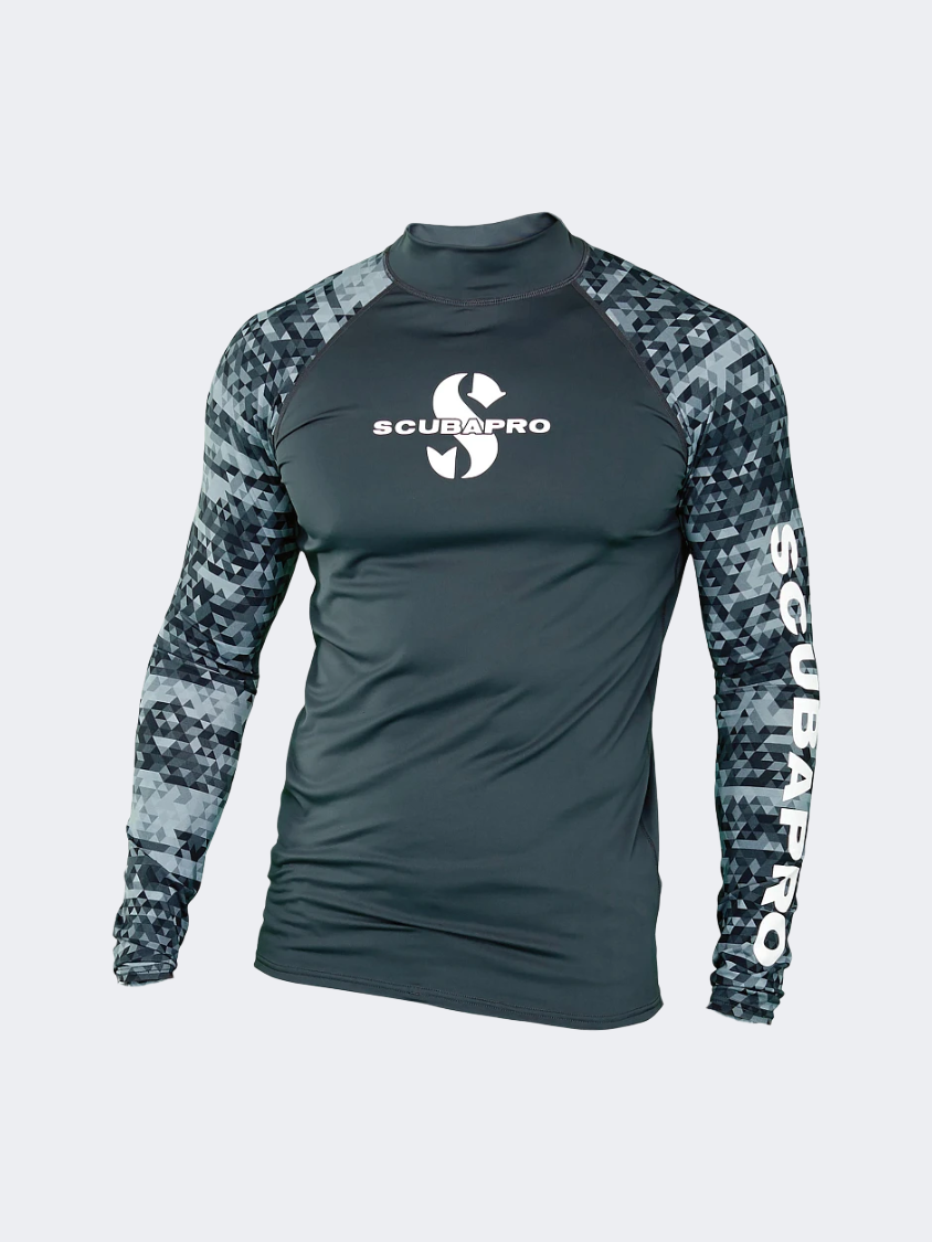 Scubapro Upf 50 Long Sleeve Diving Rashguard Graphite